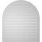 Ekena Millwork Round Top Surface Mount PVC Gable Vent: Functional, w/ 2"W x 1-1/2"P Brickmould Frame, 36"W x 40"H GVPRT36X4002SF - alternate 3